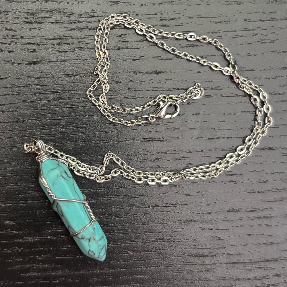 Handmade Turquoise Pendant Necklace